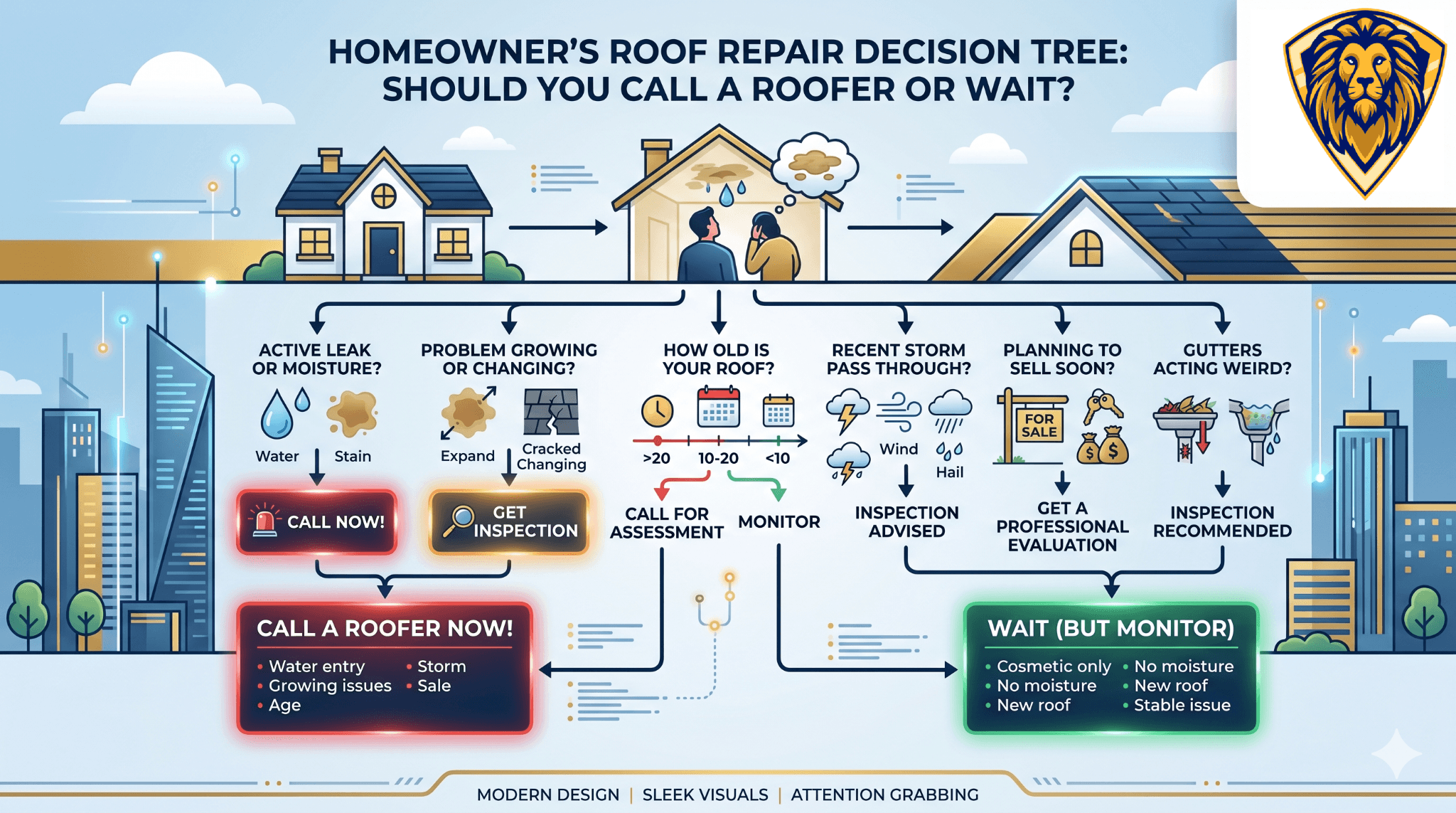 Should You Call a Roofer or Wait? A Homeowner's Decision Tree