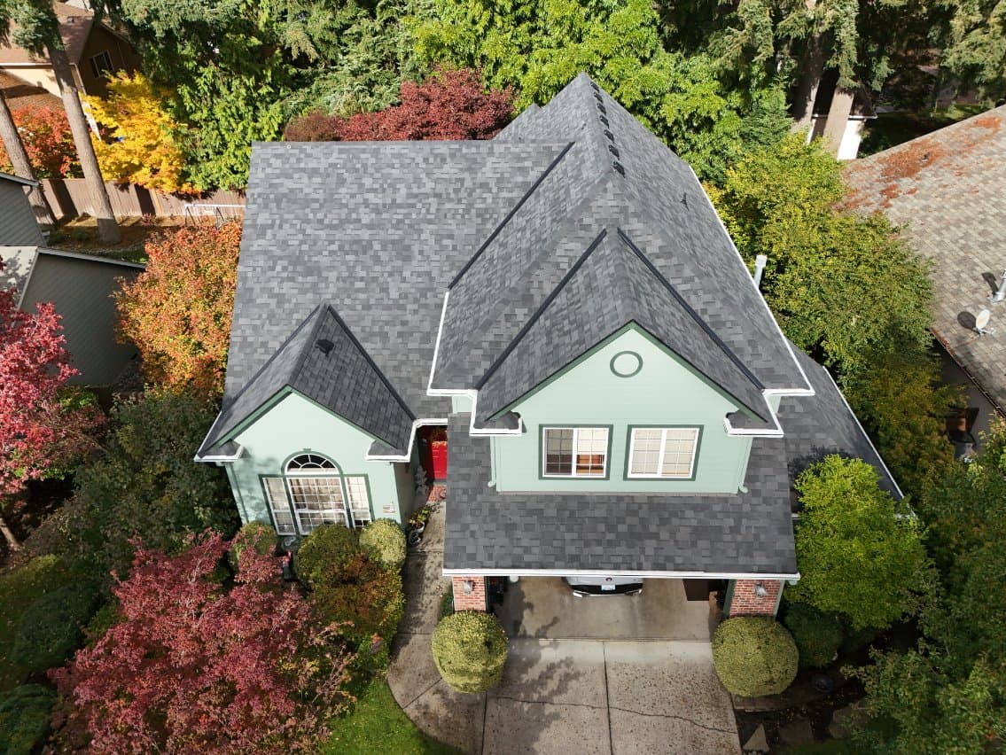 Brand new roof installation project