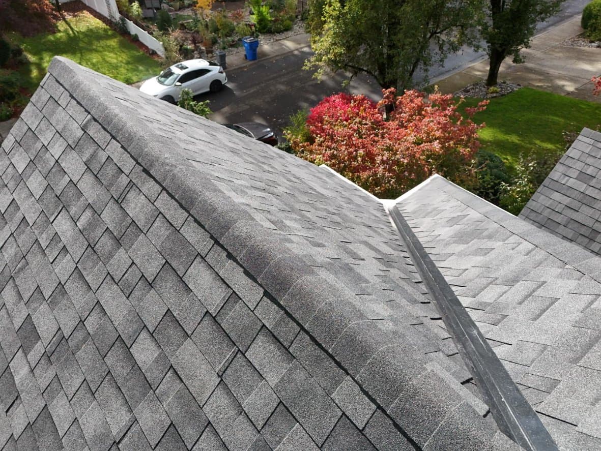Clean professional roof installation